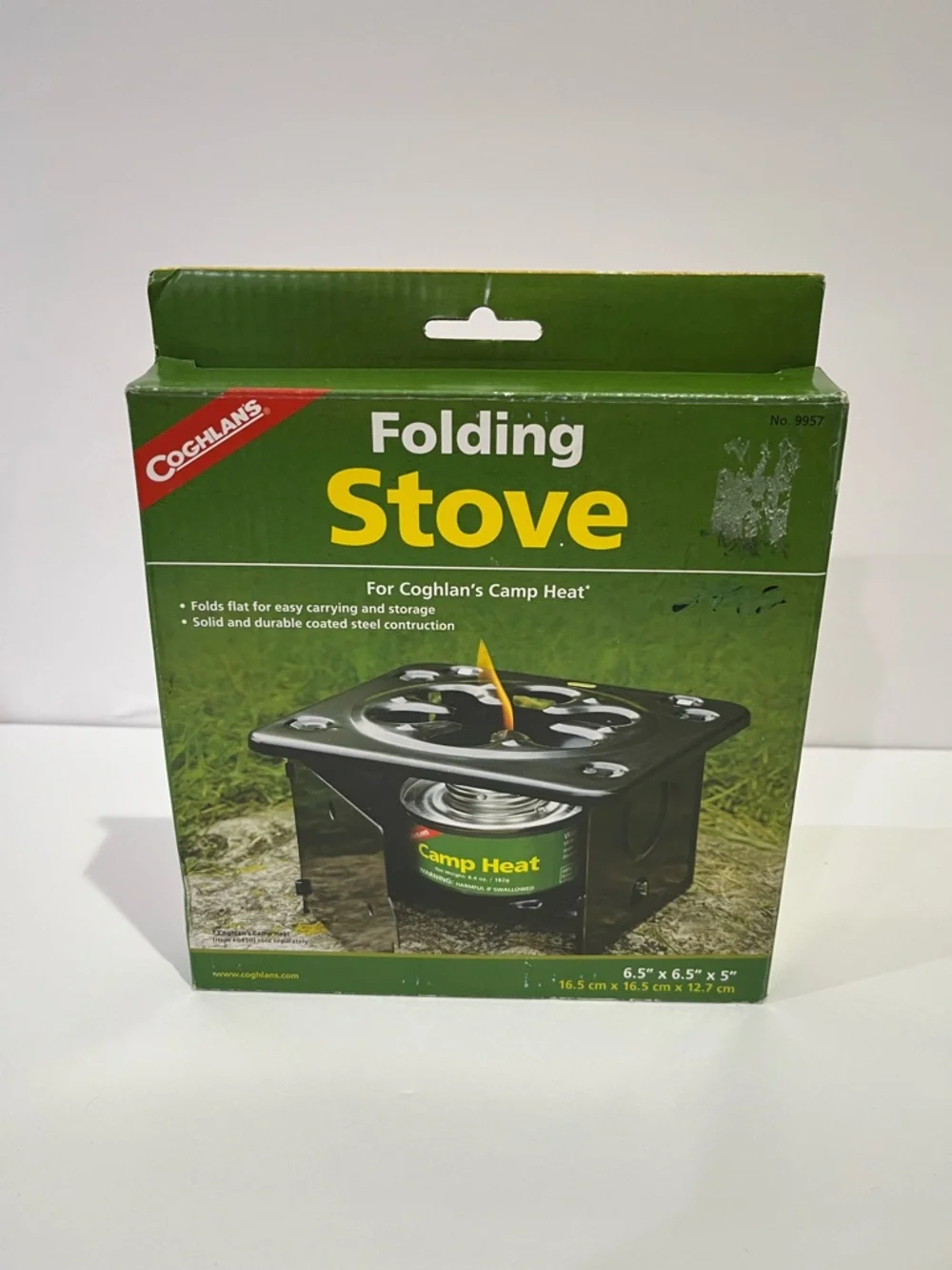Folding Stove - Black and Green